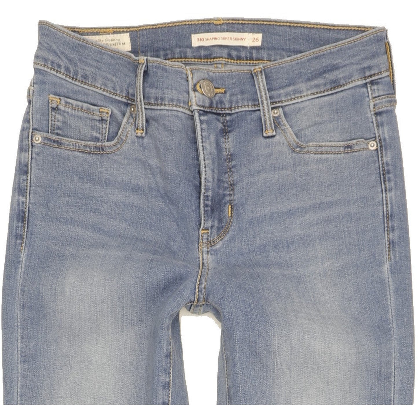 Levi's 310 Shaping Women Blue Skinny Slim Stretch Jeans W26 L27