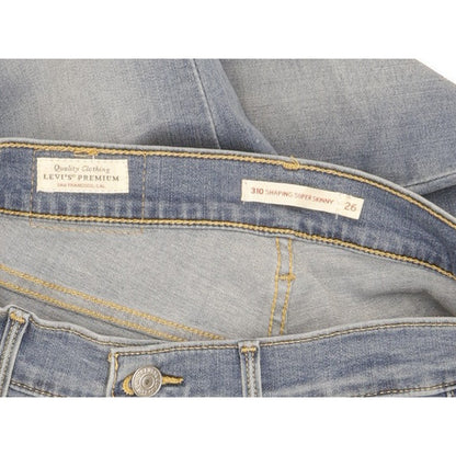 Levi's 310 Shaping Women Blue Skinny Slim Stretch Jeans W26 L27