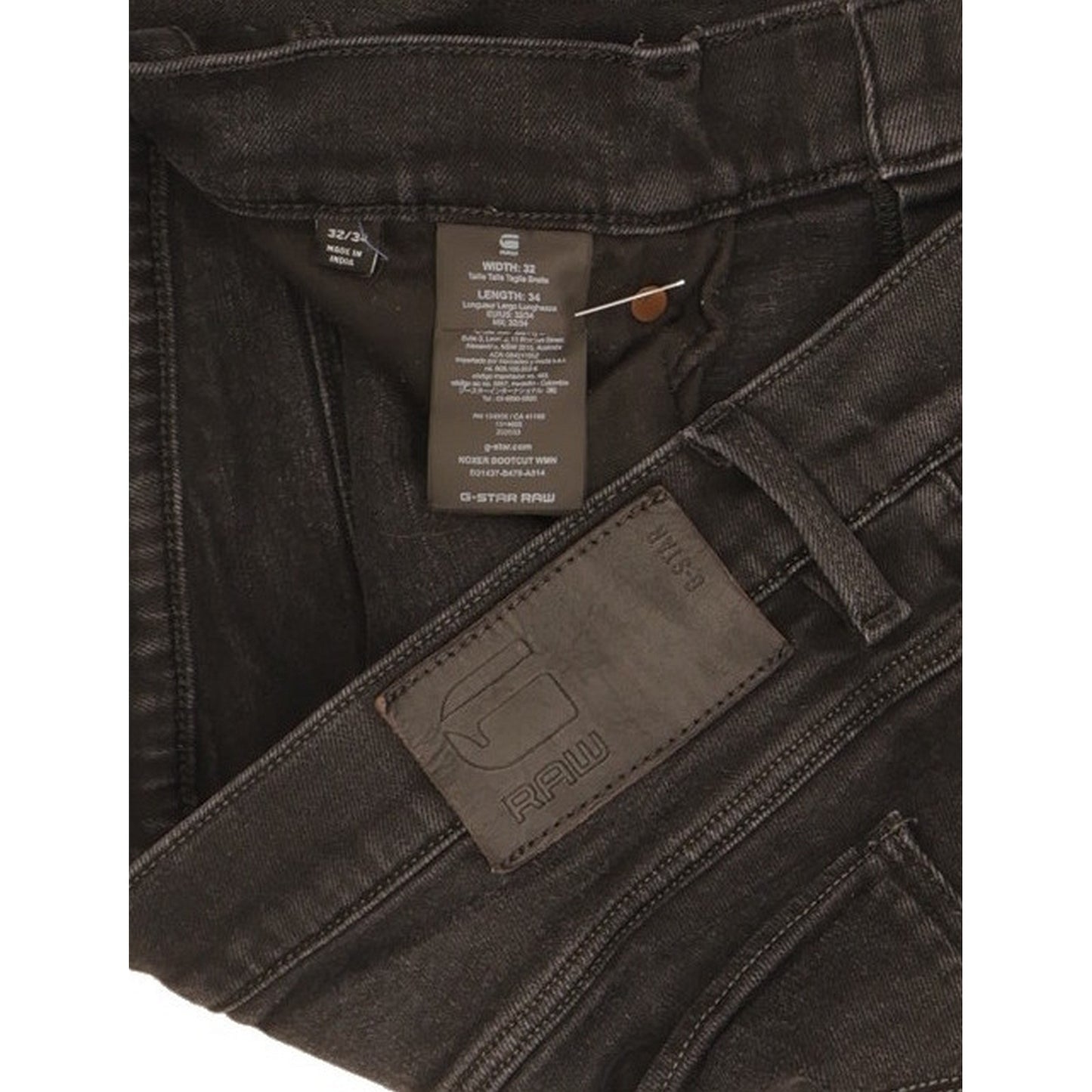 G-Star Noxer Women Black Bootcut Slim Stretch Jeans W32 L34