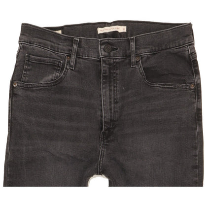 Levi's Mile Black Skinny Slim Stretch Jeans High Waisted W31 L28