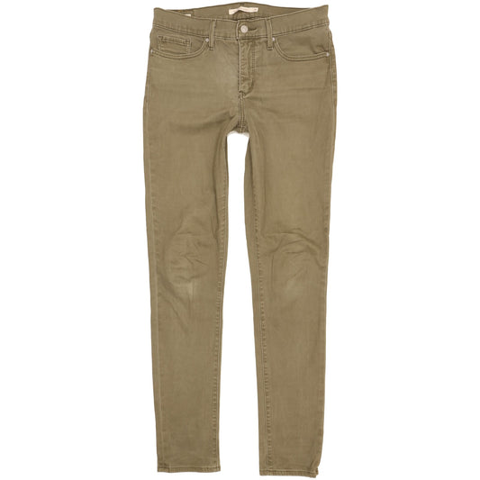 Levi's 311 Shaping Women Green Skinny Slim Stretch Jeans W29 L31