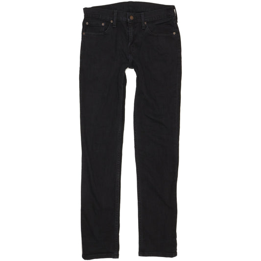Levi's 511 Men Black Straight Slim Stretch Jeans W31 L34