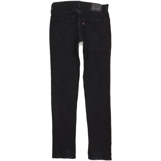 Levi's 511 Men Black Straight Slim Stretch Jeans W31 L34
