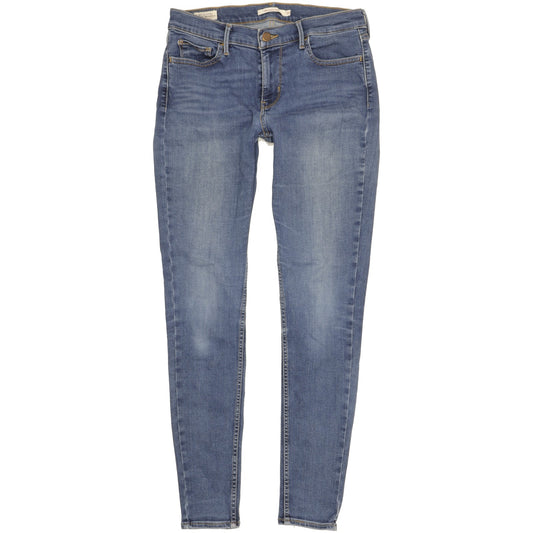 Levi's 710 Super Women Blue Skinny Slim Stretch Jeans W29 L30