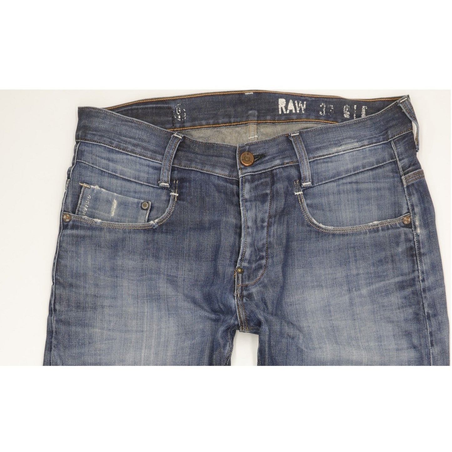G-Star New Radar Men Blue Straight Regular Jeans W33 L32
