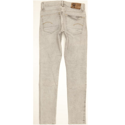 G-Star 3301 Men Grey Tapered Slim Stretch Jeans W33 L35