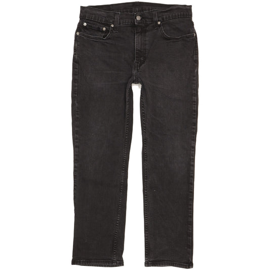 Levi's 514 Men Black Straight Slim Stretch Jeans W33 L27