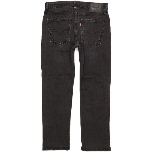 Levi's 514 Men Black Straight Slim Stretch Jeans W33 L27