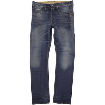 G-Star Structor Men Blue Straight Slim Jeans W34 L35