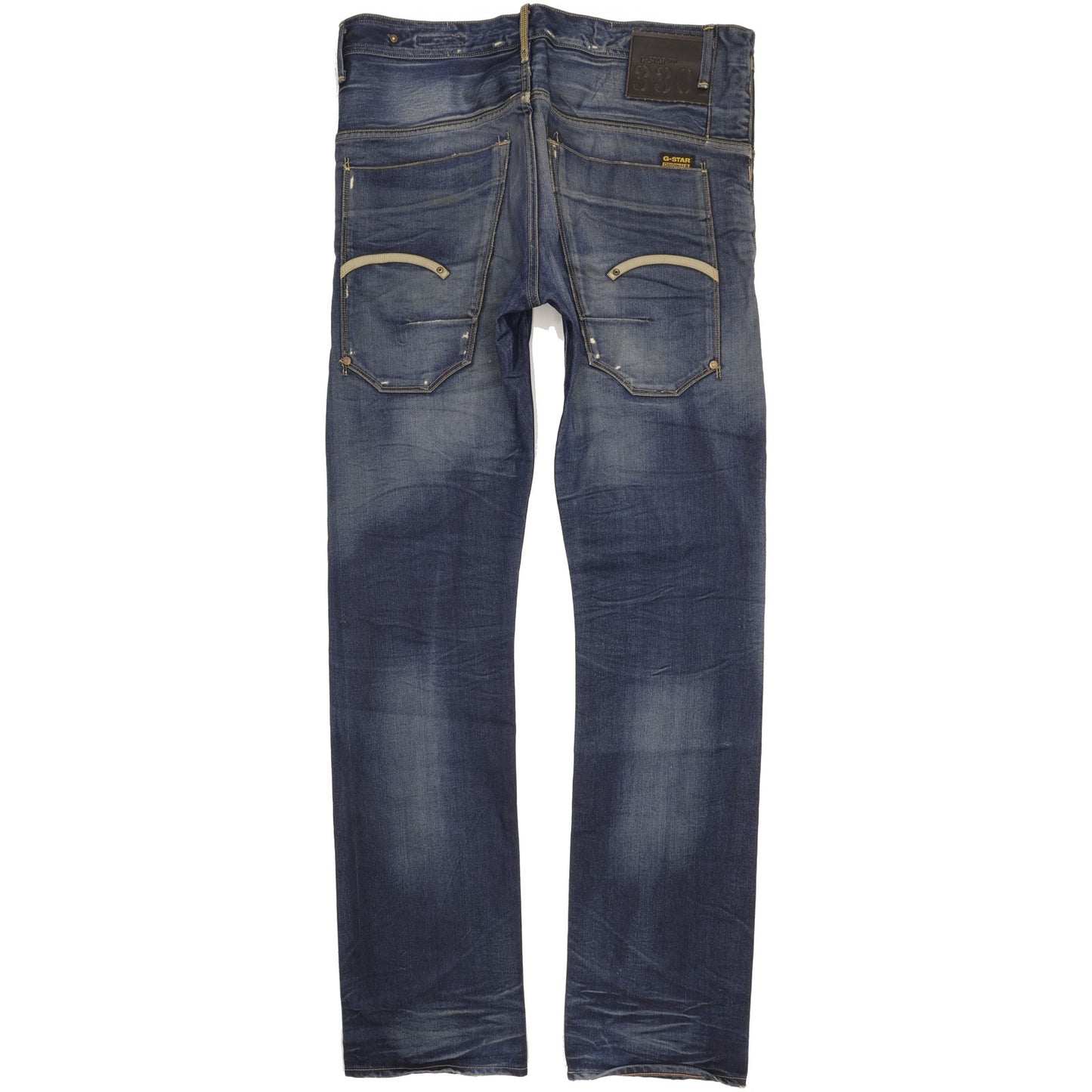G-Star Structor Men Blue Straight Slim Jeans W34 L35