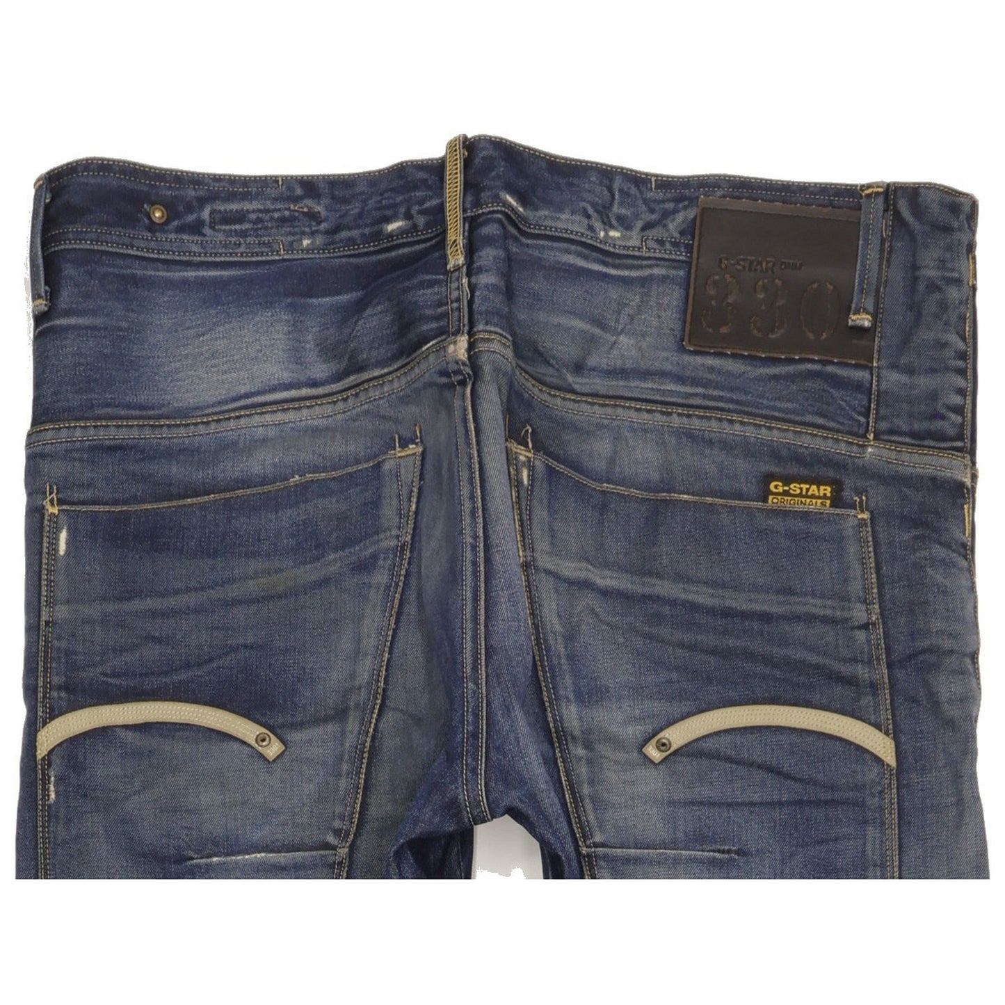 G-Star Structor Men Blue Straight Slim Jeans W34 L35