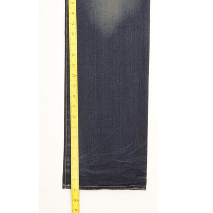 G-Star Structor Men Blue Straight Slim Jeans W34 L35