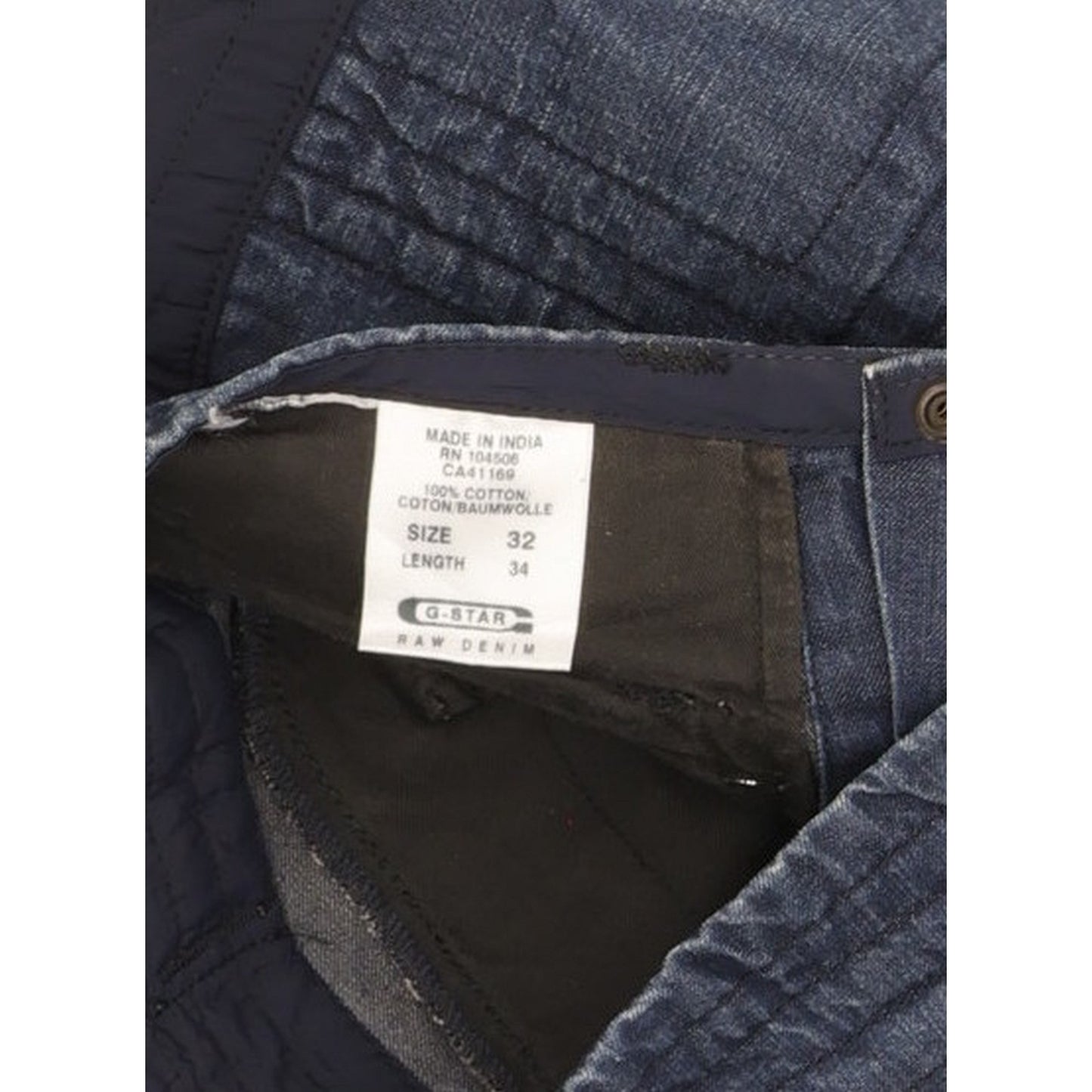 G-Star Track Men Blue Straight Regular Jeans W32 L33