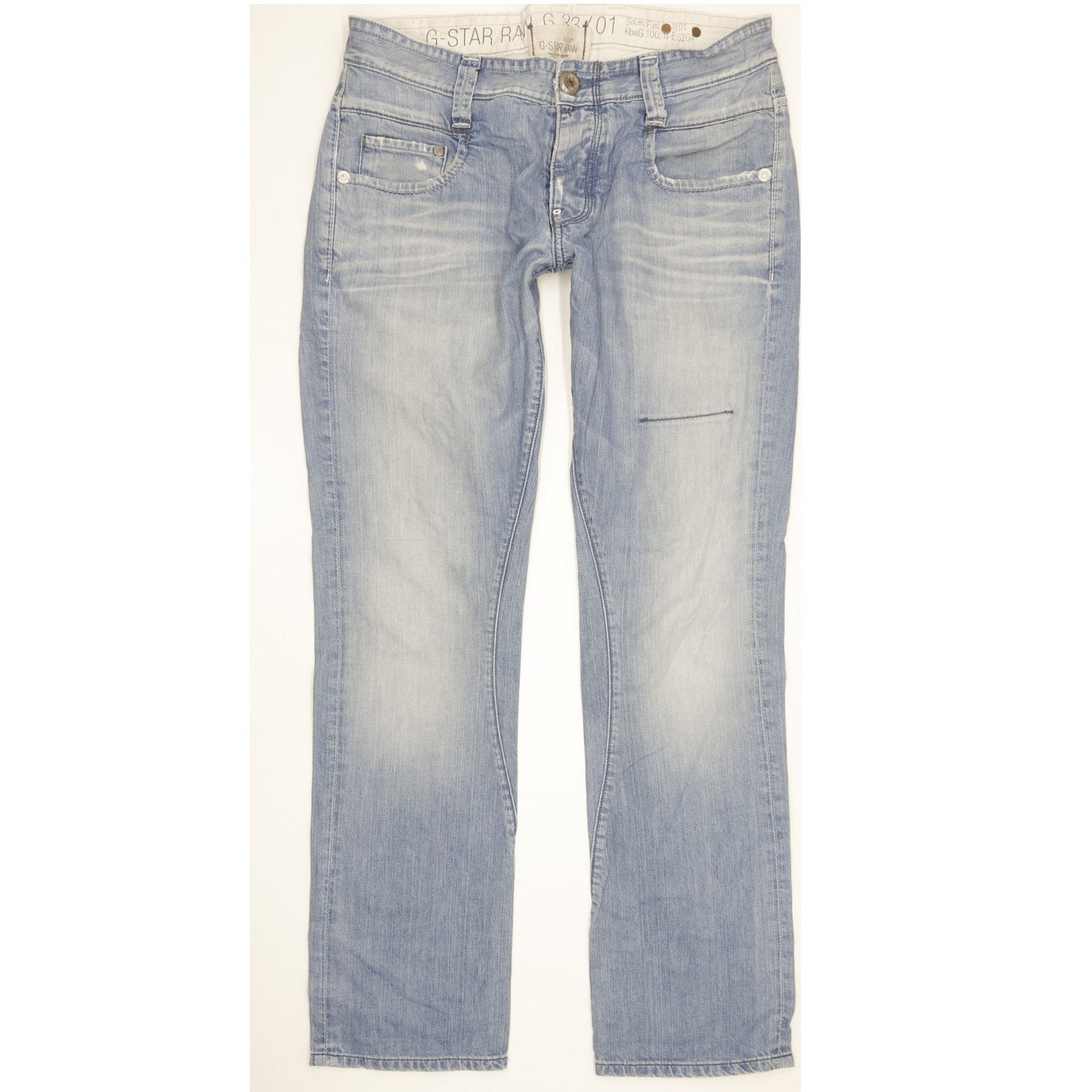 G-Star Men Blue Straight Regular Jeans W32 L32