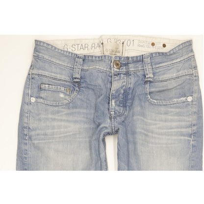 G-Star Men Blue Straight Regular Jeans W32 L32