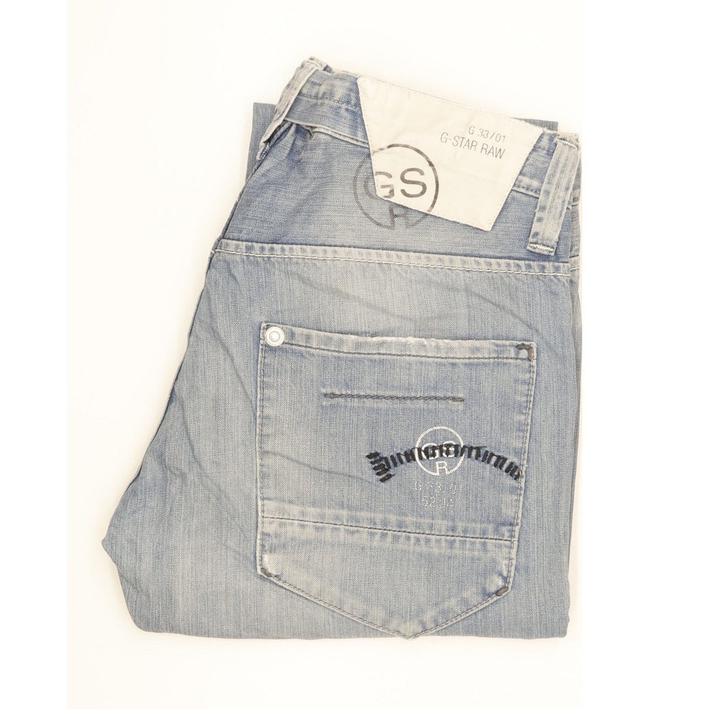 G-Star Men Blue Straight Regular Jeans W32 L32
