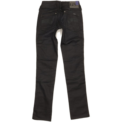 G-Star Women Black Straight Slim Stretch Jeans W26 L31