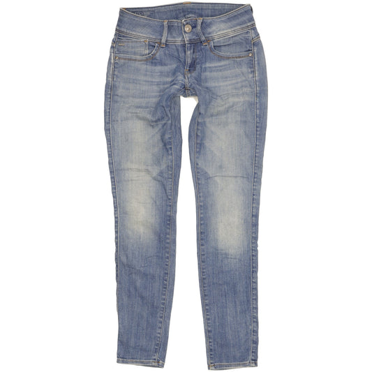 G-Star Lynn Women Blue Skinny Slim Stretch Jeans W26 L30