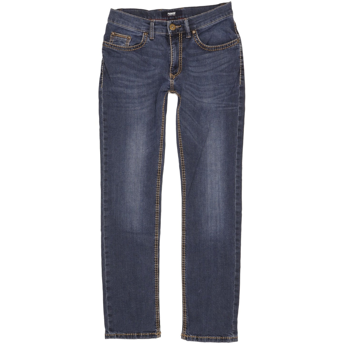 Pioneer Rando Men Blue Straight Regular Stretch Jeans W32 L32