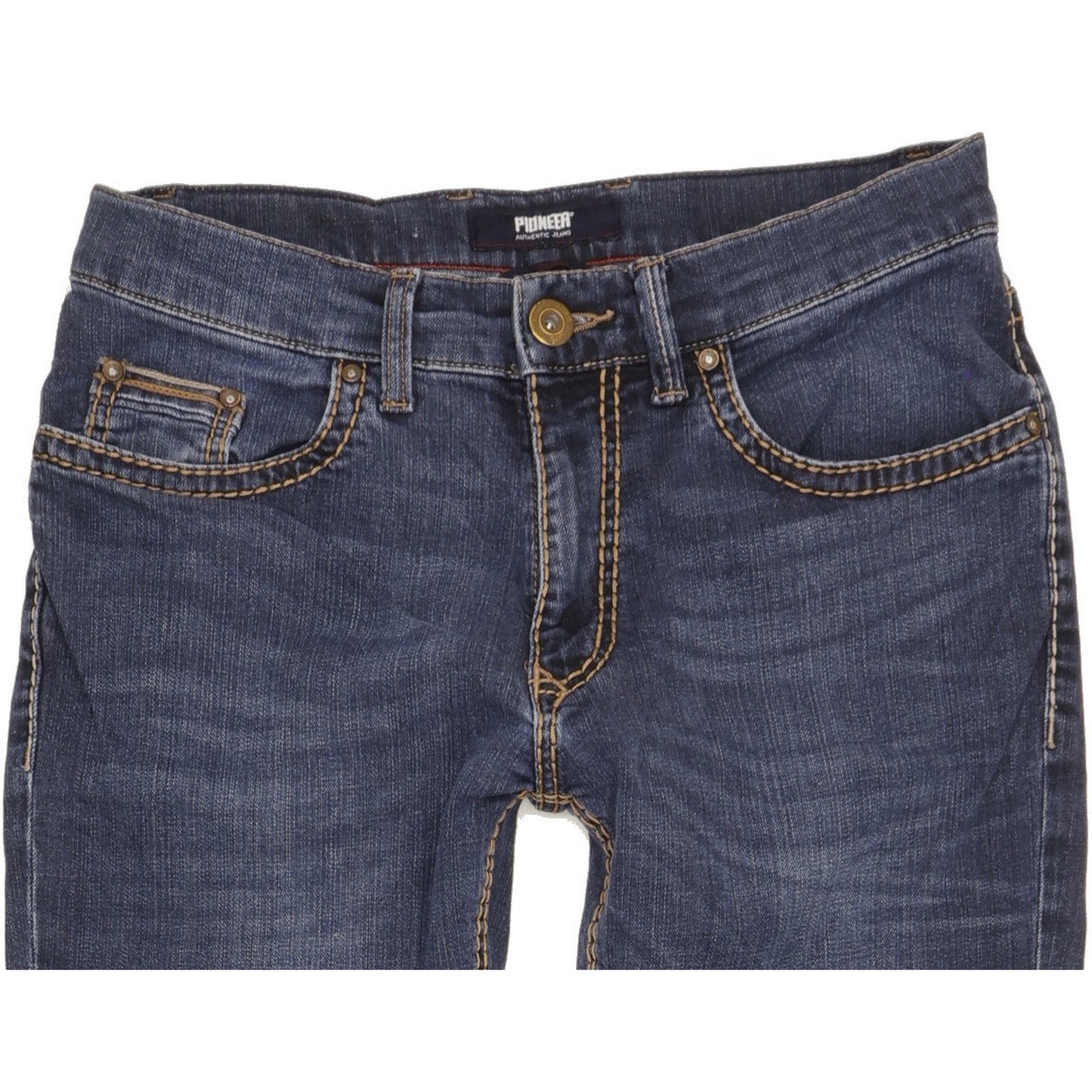 Pioneer Rando Men Blue Straight Regular Stretch Jeans W32 L32