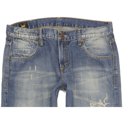 Lee Knox Men Blue Straight Regular Jeans W34 L32