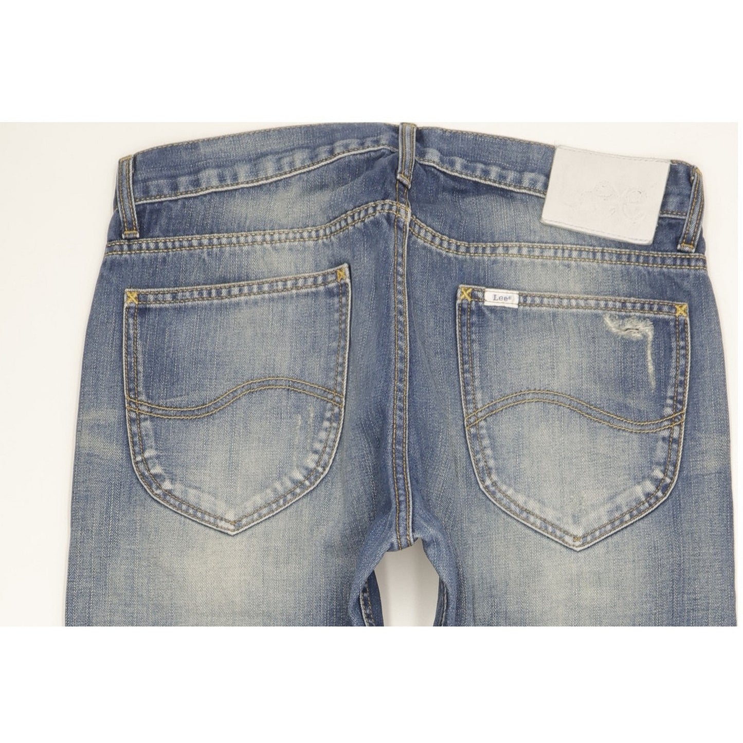 Lee Knox Men Blue Straight Regular Jeans W34 L32
