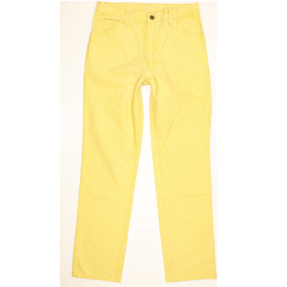 Wrangler Men Yellow Straight Slim Jeans W32 L30