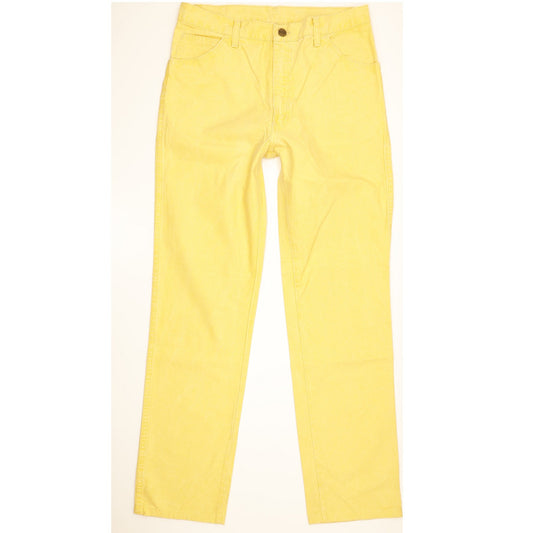Wrangler Men Yellow Straight Slim Jeans W32 L30