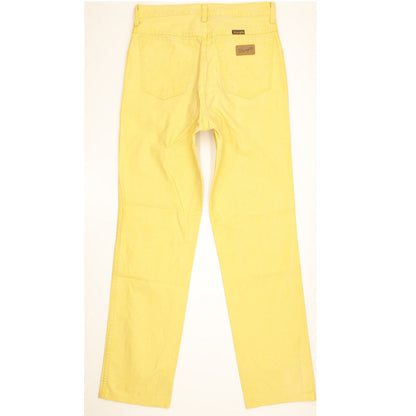 Wrangler Men Yellow Straight Slim Jeans W32 L30
