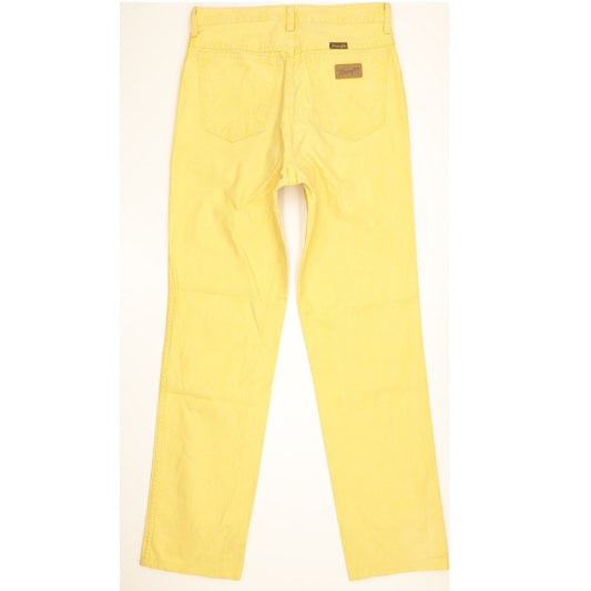 Wrangler Men Yellow Straight Slim Jeans W32 L30
