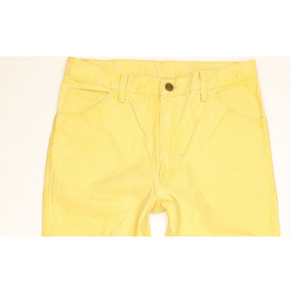 Wrangler Men Yellow Straight Slim Jeans W32 L30