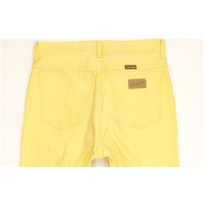 Wrangler Men Yellow Straight Slim Jeans W32 L30
