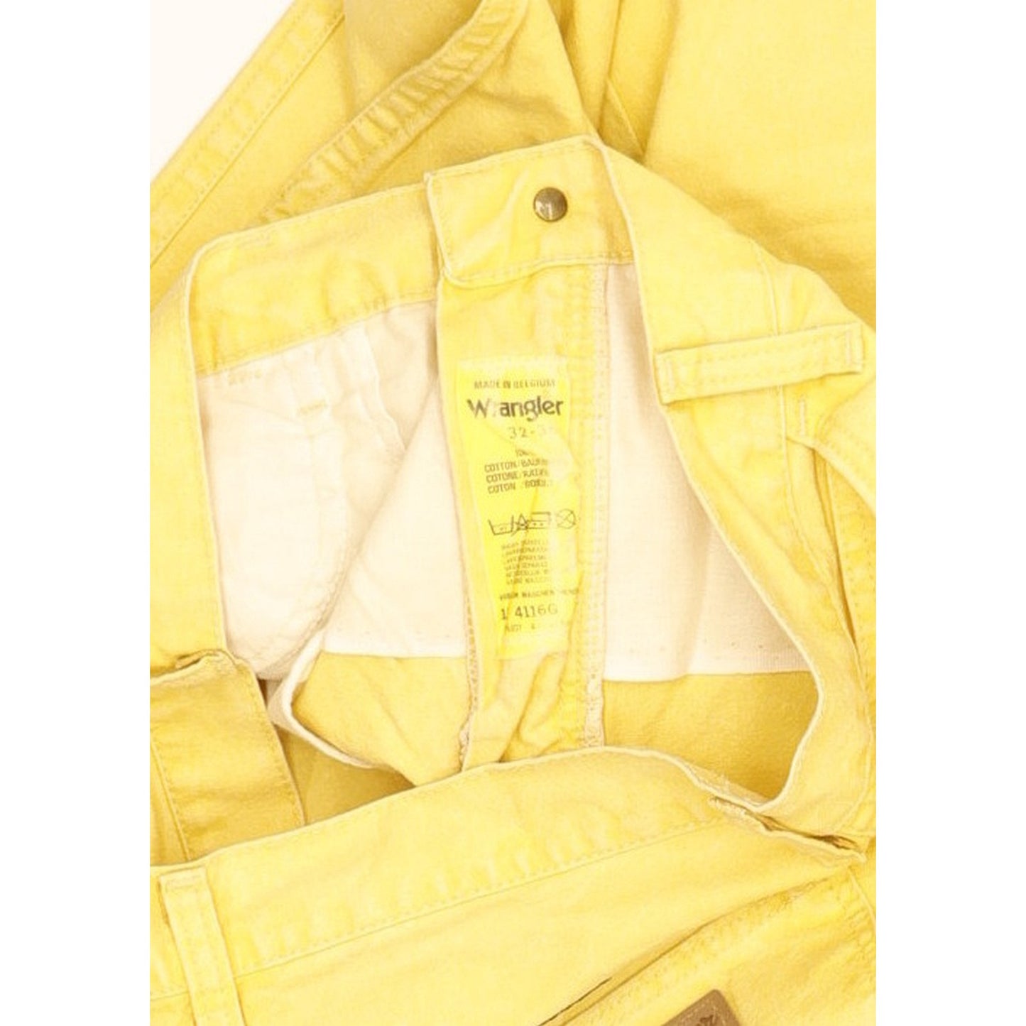 Wrangler Men Yellow Straight Slim Jeans W32 L30
