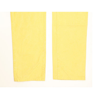 Wrangler Men Yellow Straight Slim Jeans W32 L30