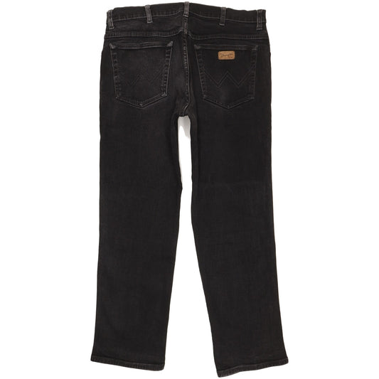 Wrangler Texas Men Black Straight Regular Jeans W36 L29