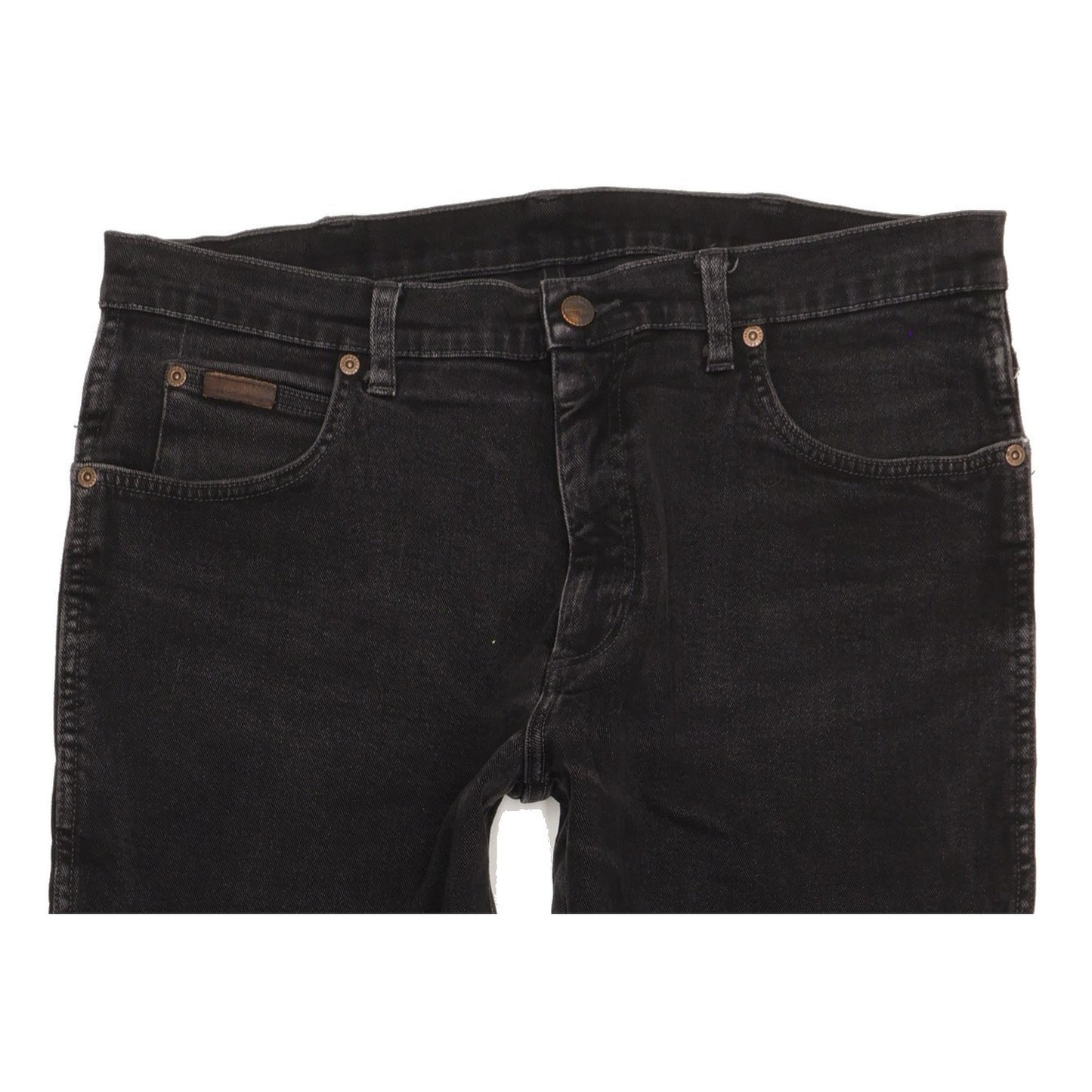 Wrangler Texas Men Black Straight Regular Jeans W36 L29