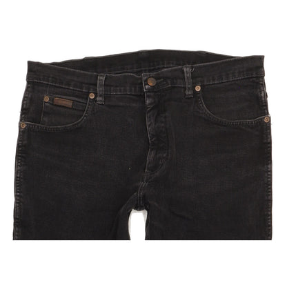 Wrangler Texas Men Black Straight Regular Jeans W36 L29