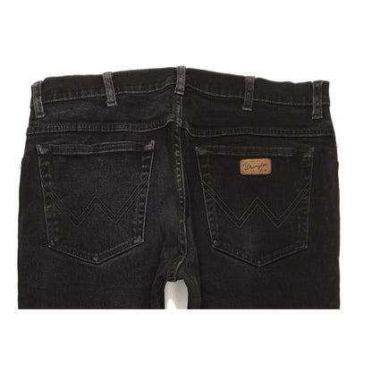 Wrangler Texas Men Black Straight Regular Jeans W36 L29
