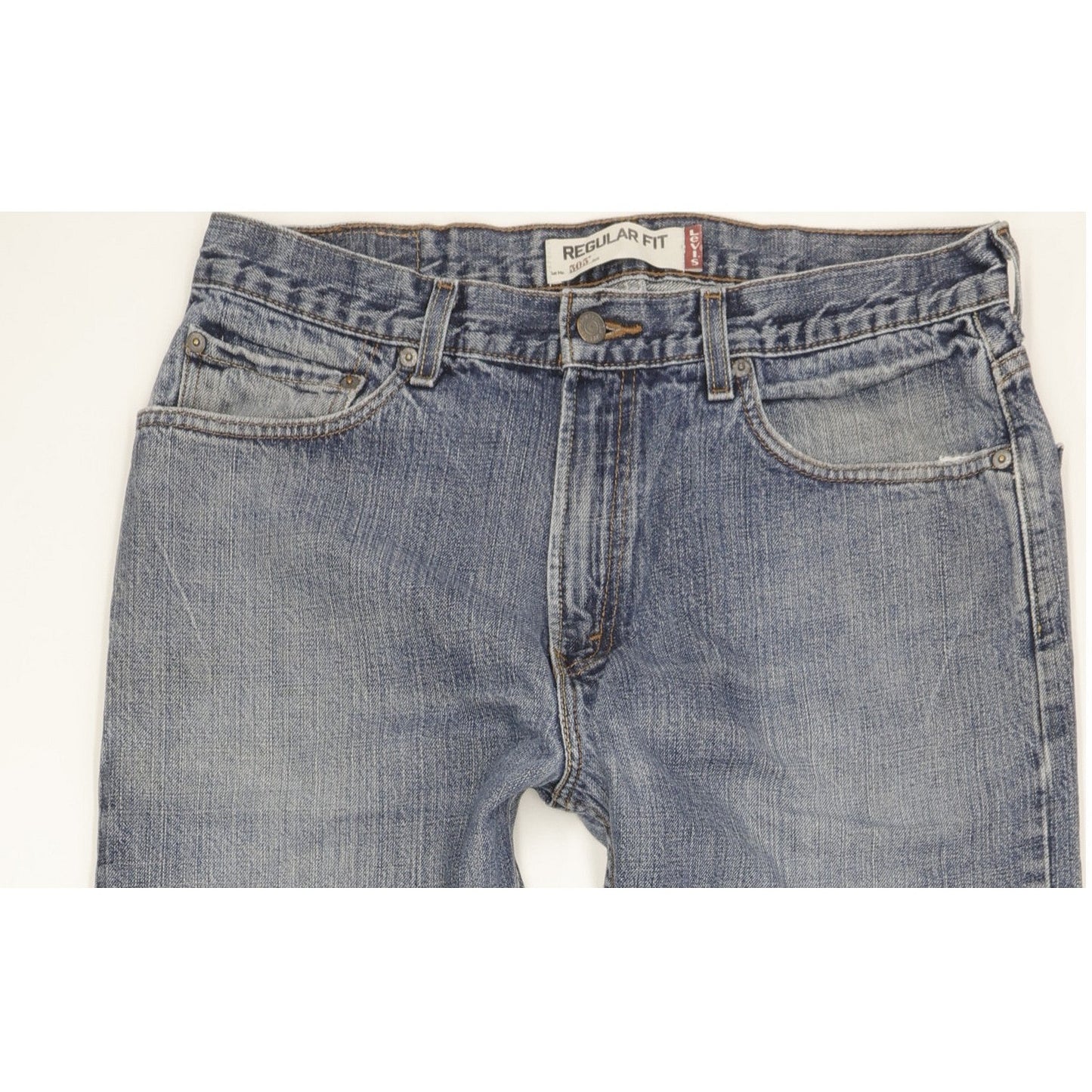 Levi's 505 Men Blue Straight Regular Jeans W34 L33