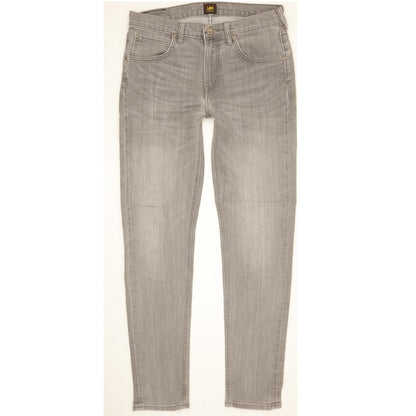 Lee Arvin Men Grey Skinny Slim Stretch Jeans W31 L31