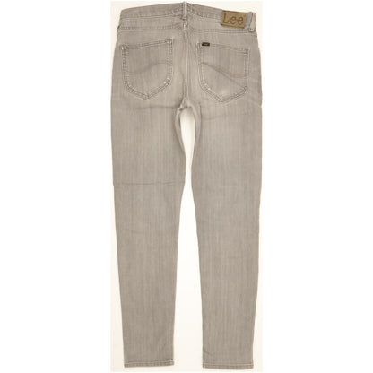 Lee Arvin Men Grey Skinny Slim Stretch Jeans W31 L31