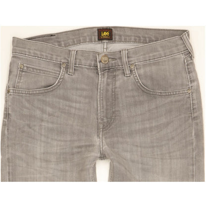 Lee Arvin Men Grey Skinny Slim Stretch Jeans W31 L31