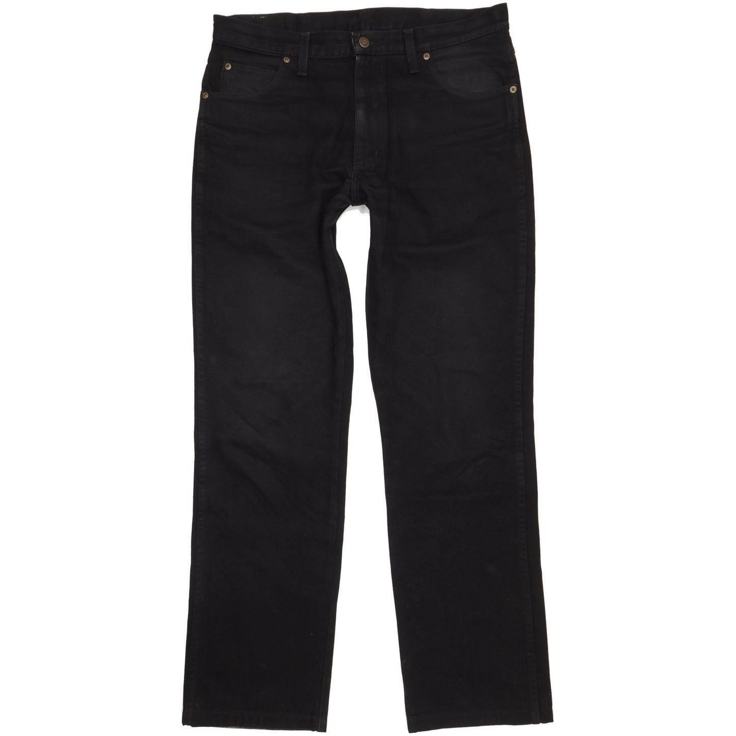 Wrangler Men Black Straight Regular Jeans W34 L33