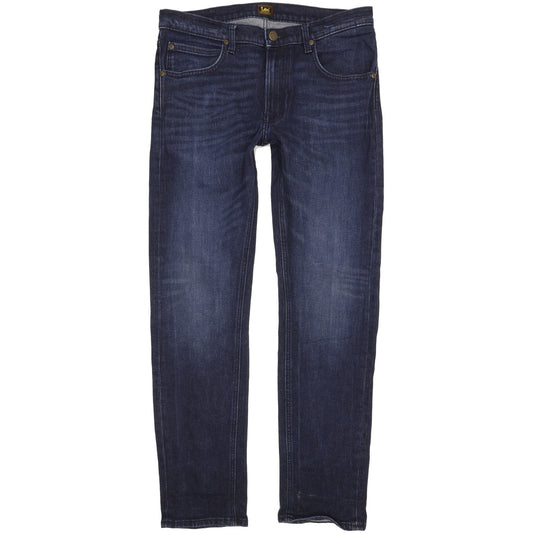 Lee Daren Men Blue Straight Slim Stretch Jeans W32 L32