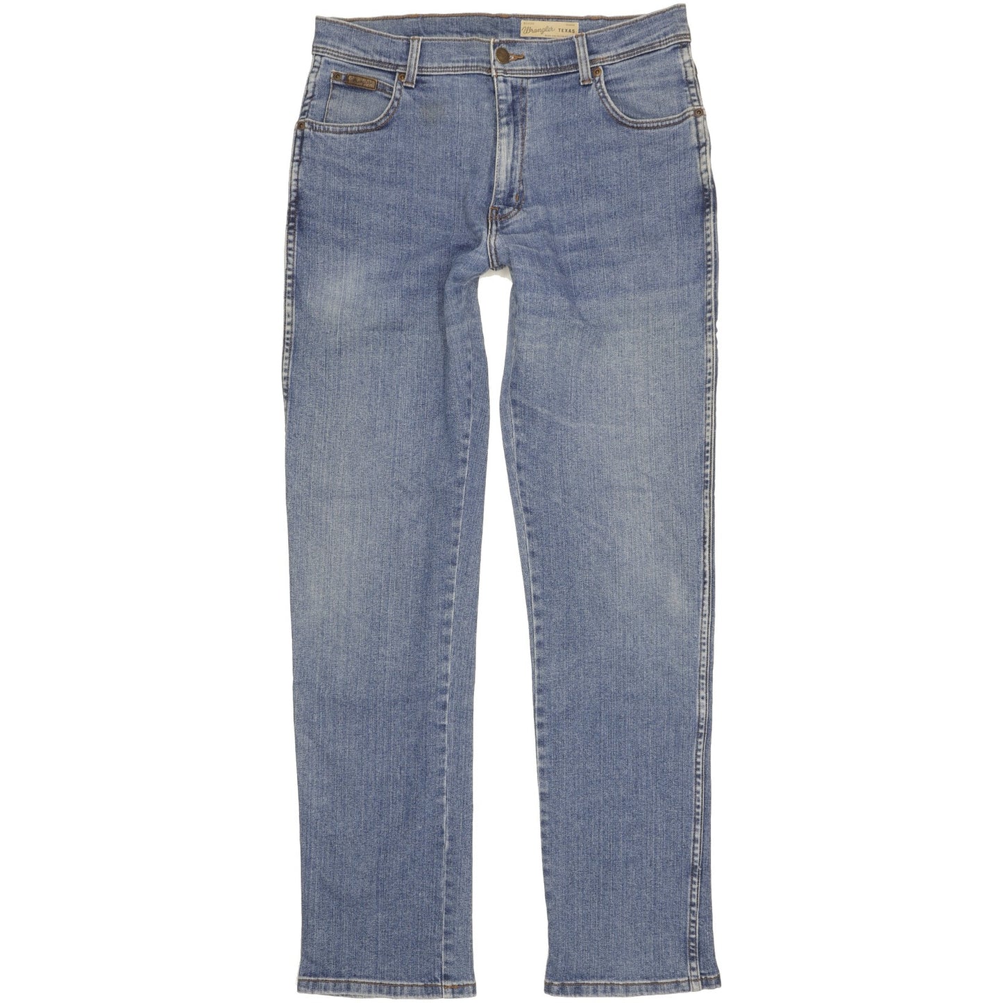 Wrangler Texas Men Blue Straight Regular Stretch Jeans W34 L34