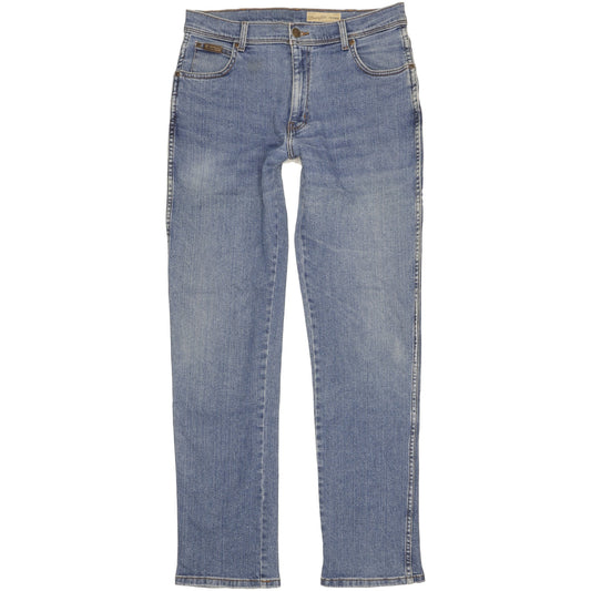 Wrangler Texas Men Blue Straight Regular Stretch Jeans W34 L34
