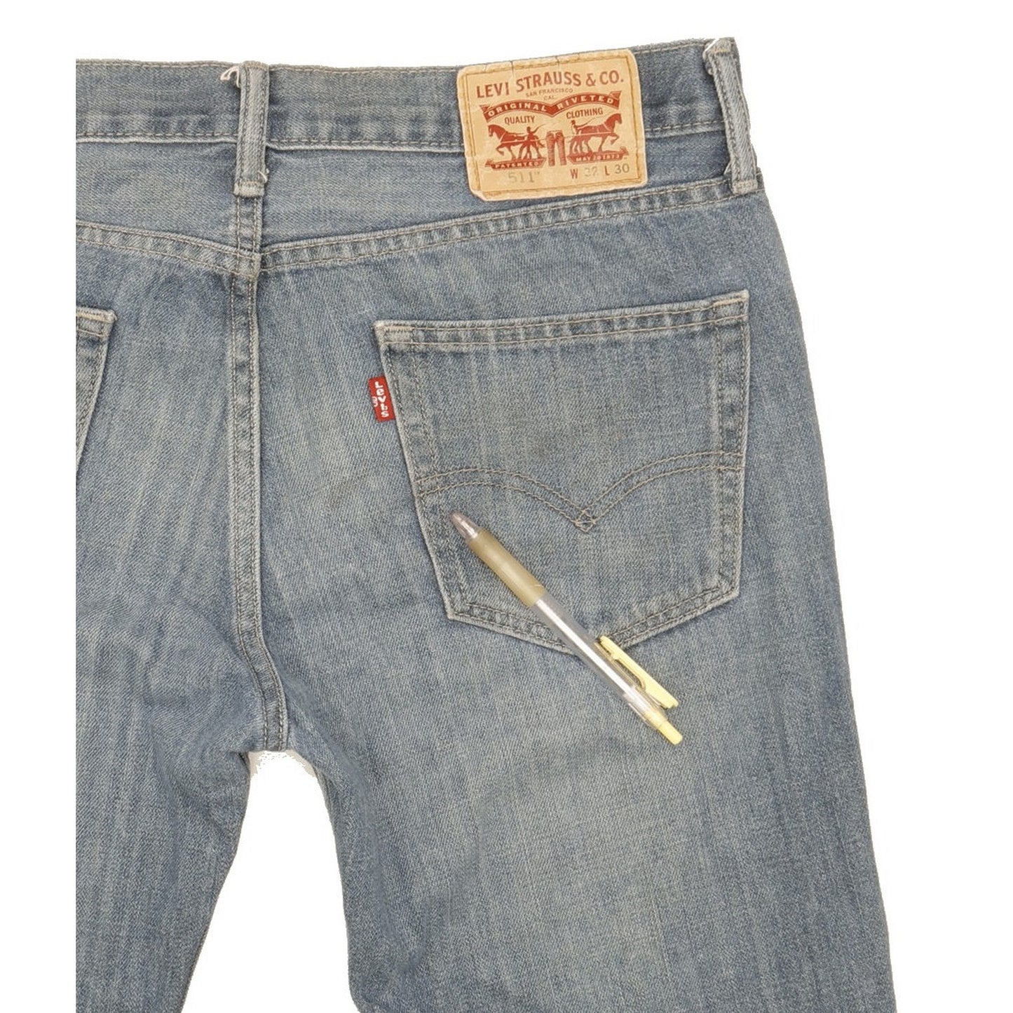Levi's 511 Men Blue Straight Slim Jeans W32 L30