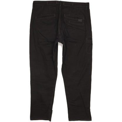 G-Star Boyfriend Men Black Tapered Relaxed Chino Stretch Jeans W34 L30