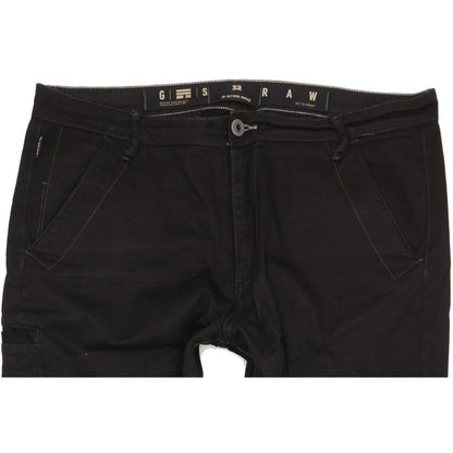 G-Star Boyfriend Men Black Tapered Relaxed Chino Stretch Jeans W34 L30