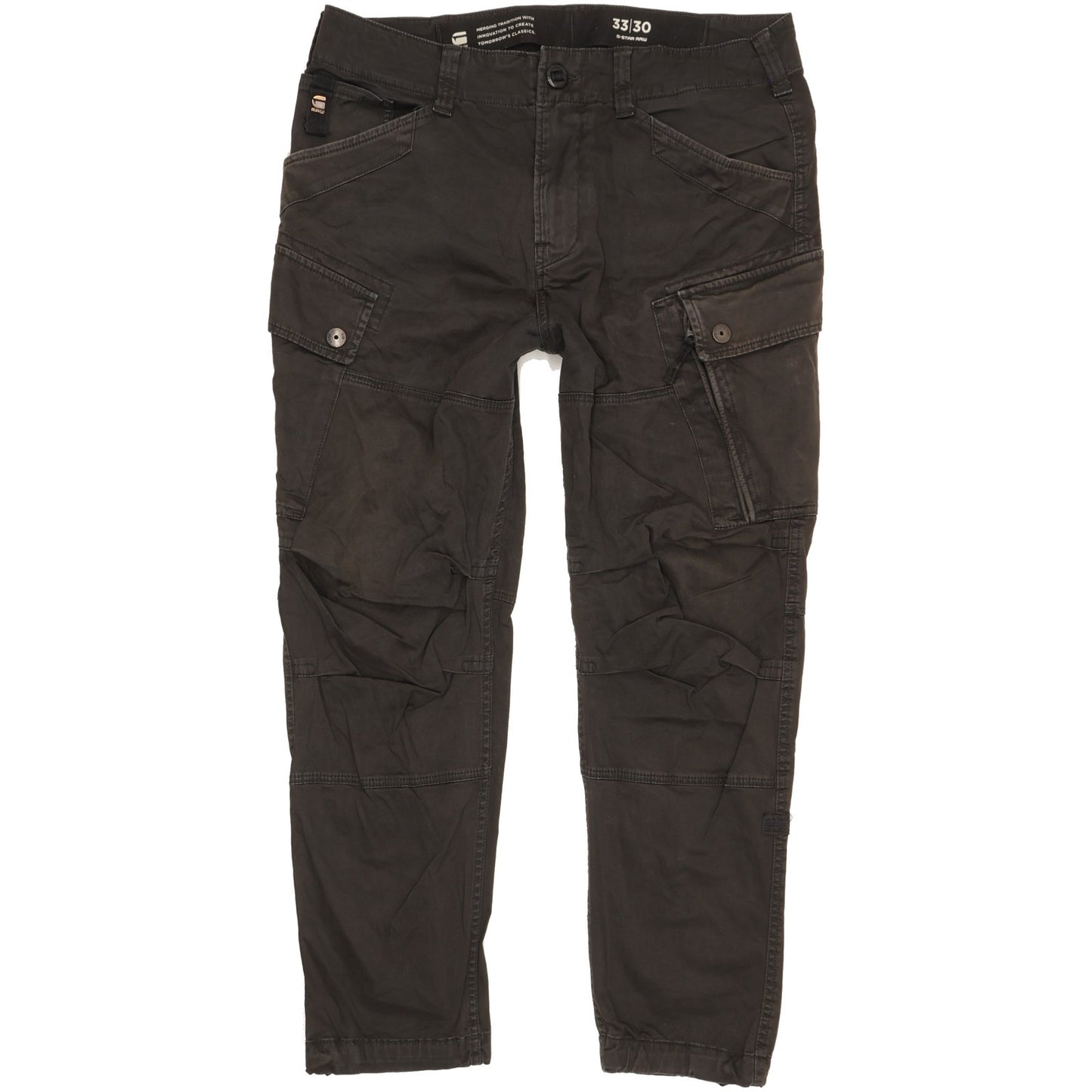 G-Star Roxic Men Black Tapered Relaxed Stretch Jeans W33 L30